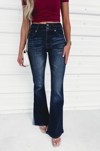(PREORDER) KANCAN Vida High Rise Flare Jeans - Simply Me Boutique