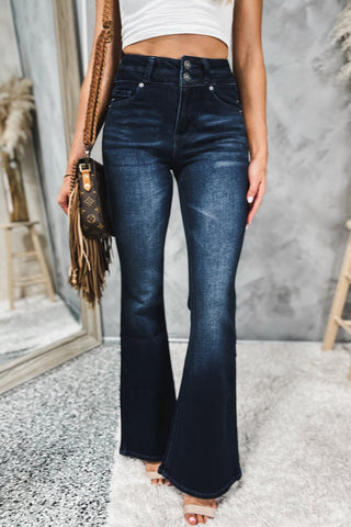 (PREORDER) KANCAN Vida High Rise Flare Jeans - Simply Me Boutique