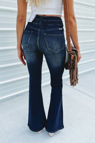 (PREORDER) KANCAN Vida High Rise Flare Jeans - Simply Me Boutique