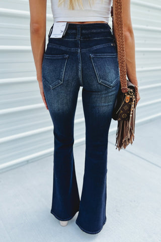 (PREORDER) KANCAN Vida High Rise Flare Jeans - Simply Me Boutique