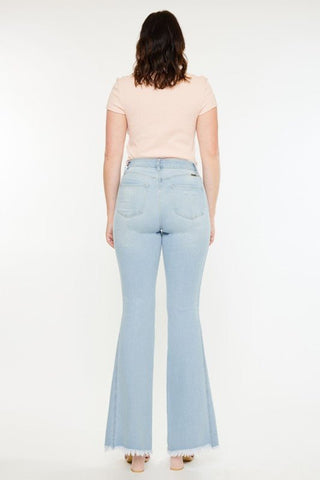 (PREORDER SHIPS 10 DAYS) KANCAN Andi High Rise Curvy Flare Jeans (Light Wash) - Simply Me Boutique