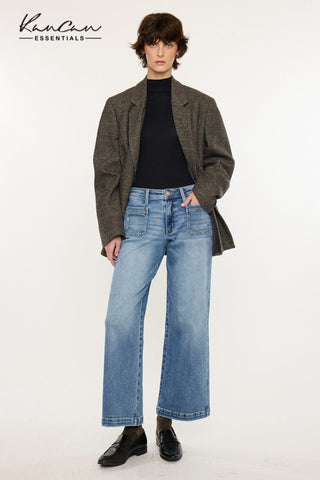 (PREORDER SHIPS 10 DAYS) KANCAN Aspen Mid Rise Crop Jeans - Simply Me Boutique