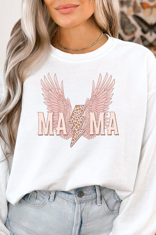 PREORDER SHIPS 1/27 - Mama Leopard Lightning Graphic Sweatshirt - Simply Me Boutique