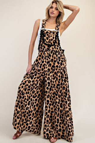 PREORDER (Ships April) Free Spirit Cheetah Overalls - Simply Me Boutique