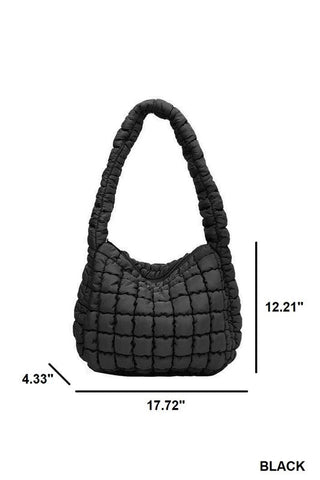 Puffy Quilted Crossbody/Shoulder Bag - Simply Me Boutique