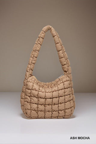 Puffy Quilted Crossbody/Shoulder Bag - Simply Me Boutique