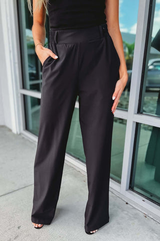 Putting in the Work Wide Leg Pants - Simply Me Boutique