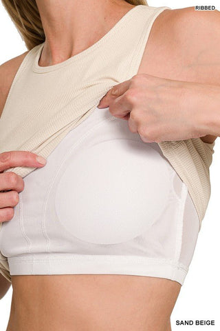 Racerback Rib Crop Top - Simply Me Boutique