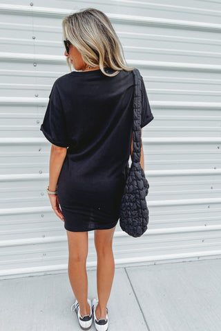 Rebel Star Leopard Graphic Shirt Tunic Dress - Simply Me Boutique