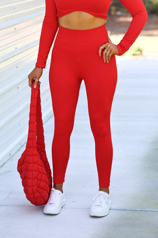 Red Quilted Carryall Bag - Simply Me Boutique