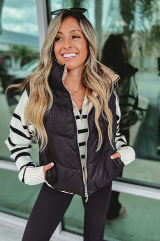 Reversible Aspen Nights Puffer Vest - Simply Me Boutique