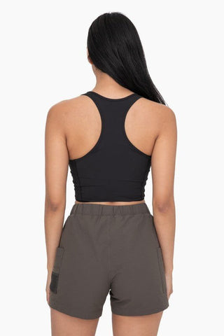 Ribbed Racerback Active Top 2 COLORS! Black/White - Simply Me Boutique