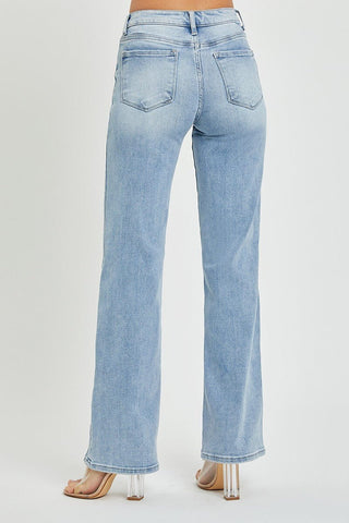 RISEN Luna Light Wash Straight Jeans - Simply Me Boutique