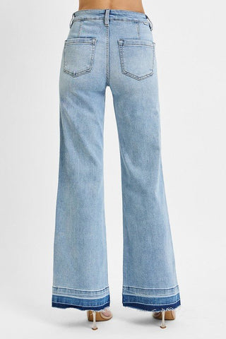 RISEN Reagan High Rise Wide Leg Jeans - Simply Me Boutique