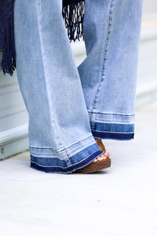 RISEN Reagan High Rise Wide Leg Jeans - Simply Me Boutique