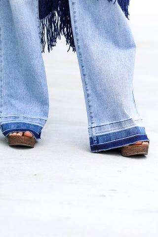 RISEN Reagan High Rise Wide Leg Jeans - Simply Me Boutique