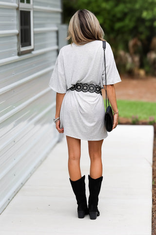 Rock Fest Oversized Graphic Shirt Dress - Simply Me Boutique
