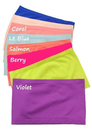 Seamless Bandeau (4 COLORS) - Simply Me Boutique