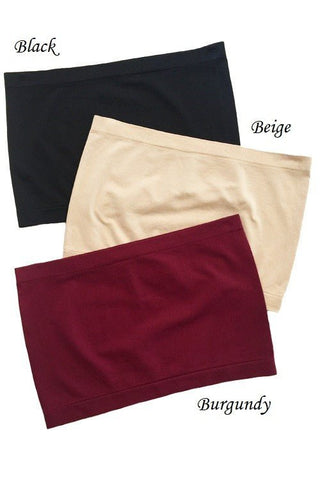 Seamless Bandeau 4 COLORS! - Simply Me Boutique