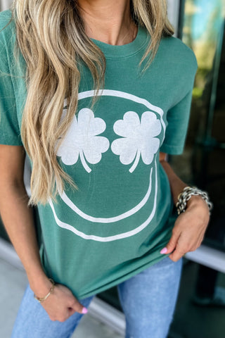 Shamrock Eyes Comfort Colors Graphic Tee - Simply Me Boutique