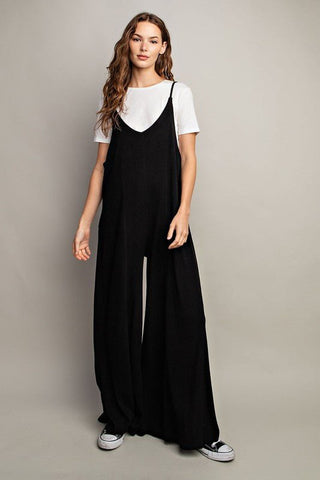 (SHIPS 2/3) Desert Moon Black Jumpsuit - Simply Me Boutique