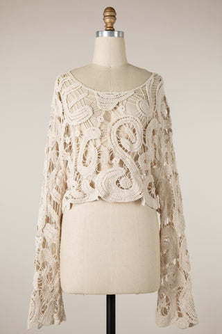 *SHIPS 9/9* The Marlowe Lace Crochet Top - Simply Me Boutique