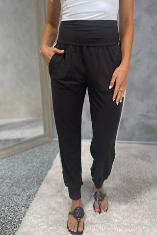 Side Hustle Butter Soft Piped Joggers 2 COLORS! - Simply Me Boutique