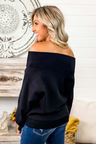 Skip a Beat Off Shoulder Sweater - Simply Me Boutique