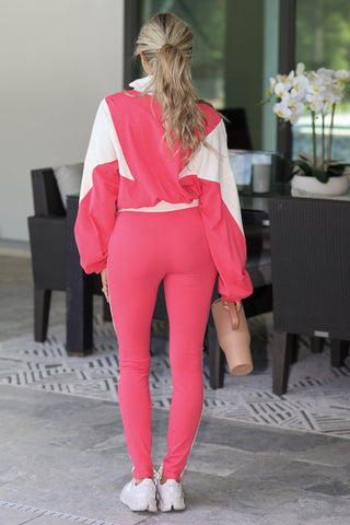 Smooth Start CORAL Jacket & Leggings SET - Simply Me Boutique