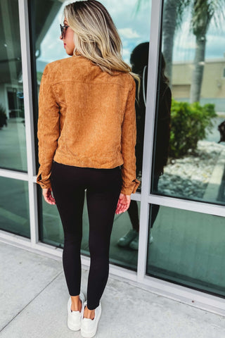 So Long Summer Black Corduroy Jacket - Simply Me Boutique