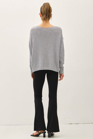 Soft Focus Chunky Cable Knit Sweater - Simply Me Boutique