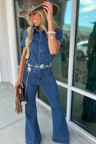 Southern Charm Denim Jumpsuit - Simply Me Boutique