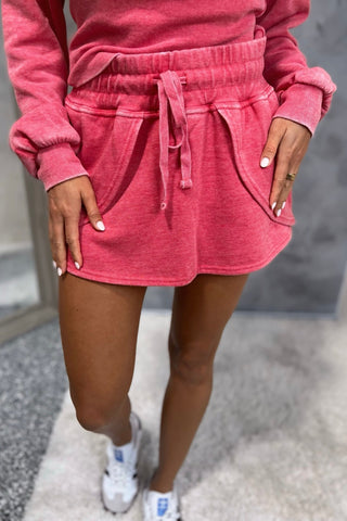 *Sporty Life Red Fleece Skort - Simply Me Boutique