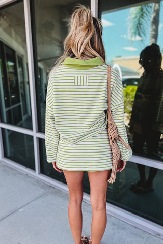 Spring Breeze Striped Mini Skort - Simply Me Boutique
