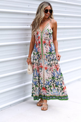 Spring Mosaic Maxi Dress - Simply Me Boutique