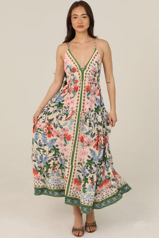 Spring Mosaic Maxi Dress - Simply Me Boutique