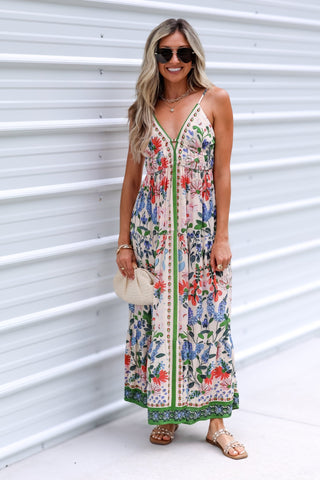 Spring Mosaic Maxi Dress - Simply Me Boutique