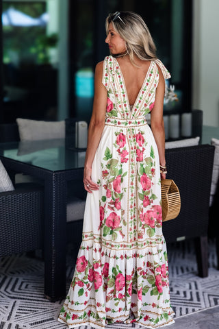 Springtime Serenade Floral Maxi Dress - Simply Me Boutique