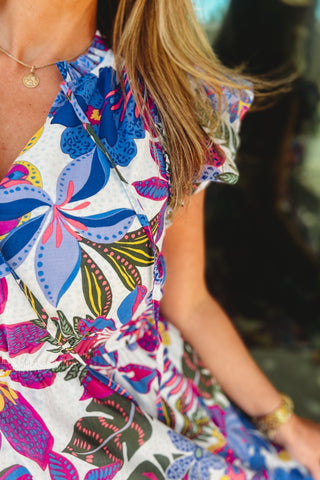 SUGARLIPS Evren Tropics Sardy Mini Dress - Simply Me Boutique