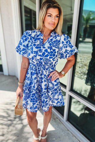 SUGARLIPS Shia Floral Shift Mini Dress - Simply Me Boutique