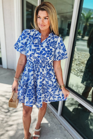 SUGARLIPS Shia Floral Shift Mini Dress - Simply Me Boutique