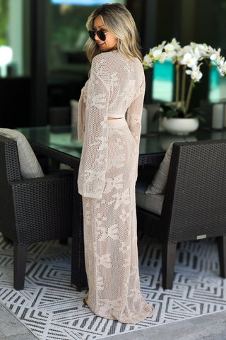 Summer in Santorini Crochet Cover Up Set - Simply Me Boutique