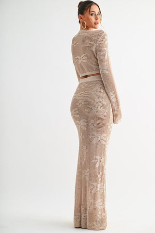 Summer in Santorini Crochet Cover Up Set - Simply Me Boutique