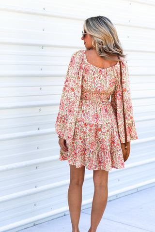 Sunset Glow Bell Sleeve Dress - Simply Me Boutique