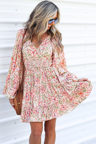 Sunset Glow Bell Sleeve Dress - Simply Me Boutique