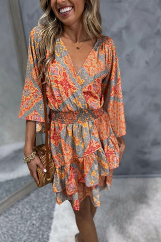 Sunset Mosaic Dress - Simply Me Boutique