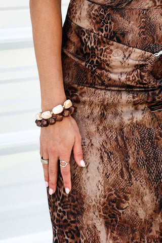 Sunset Safari Halter Maxi Dress - Simply Me Boutique