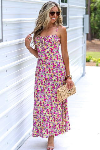 Sweet Blossom Floral Ditsy Maxi Dress - Simply Me Boutique