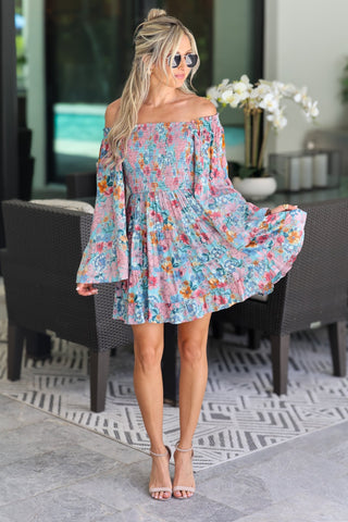 Sweet Spot Floral Smocked Dress - Simply Me Boutique