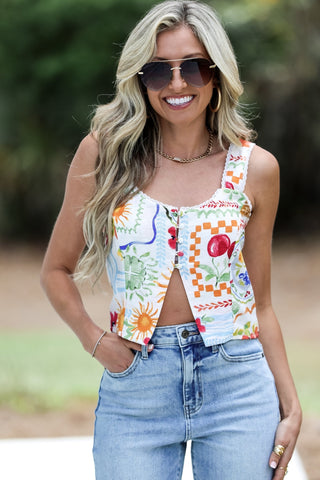 Sweetest Thing Lace Trim Tank Top - Simply Me Boutique